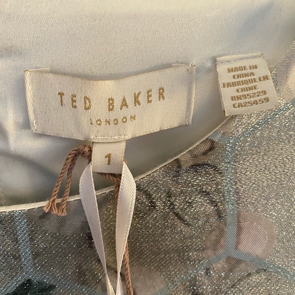 NWT Ted Baker Dorn patchwork bodycon sleeved dress - Ted Baker size 1/US size 4 - Picture 6 of 16